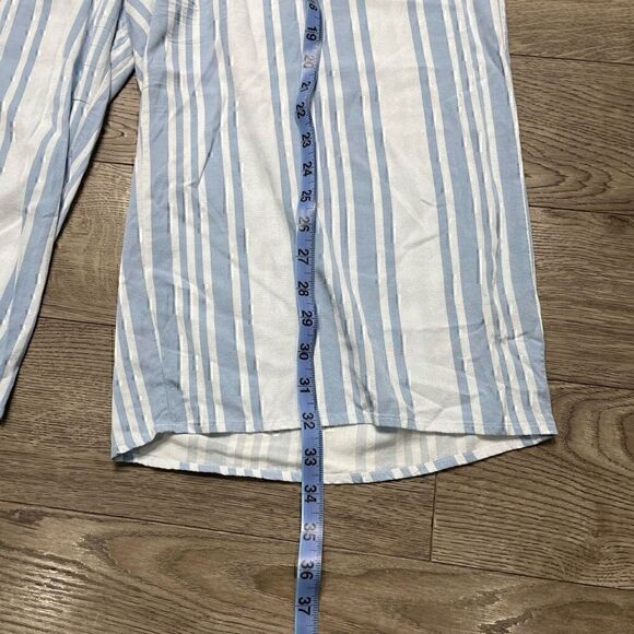 Torrid Stripe Cotton Crop Lounge Sleep Pants Size 1 Loose Fitting Wide Leg - Picture 8 of 9